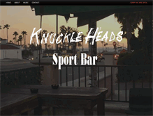 Tablet Screenshot of knuckleheadssportsbar.com